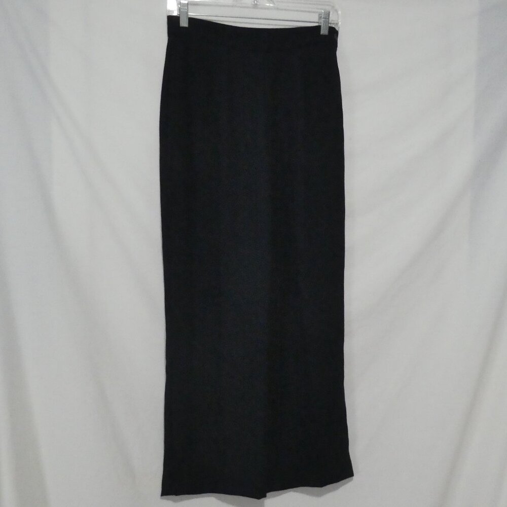 BEECHERS BROOK PETITES | size 6 | Navy Blue Textured Dress Pants | Side Fastened